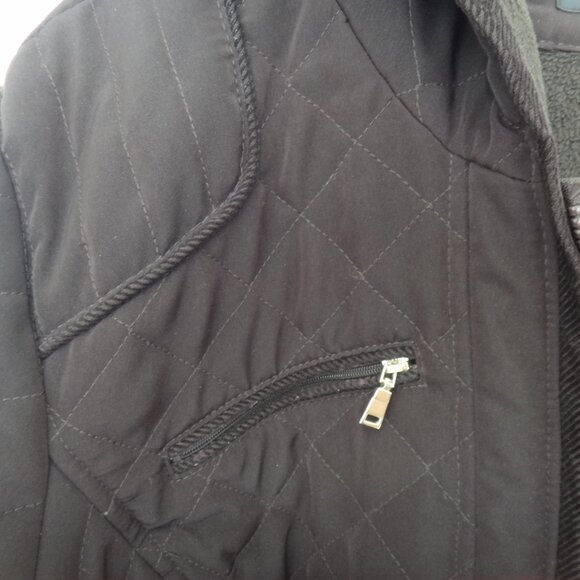 Braetan Womens Plus Jacket /Coat Brown Quilted Hooded Faux Fur Lining Sz 2X - Picture 13 of 16